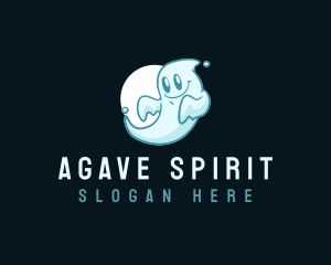  Cute Ghost Spirit logo design