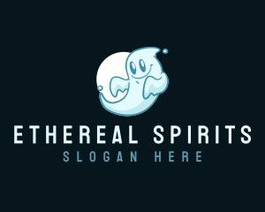  Cute Ghost Spirit logo design