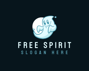  Cute Ghost Spirit logo design