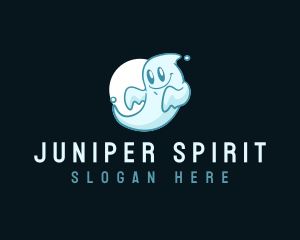  Cute Ghost Spirit logo design