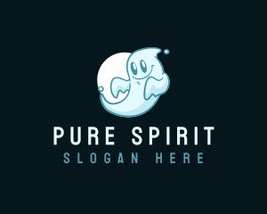  Cute Ghost Spirit logo design