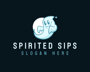  Cute Ghost Spirit logo design