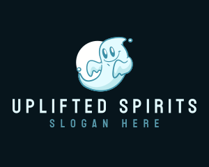  Cute Ghost Spirit logo design