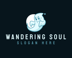  Cute Ghost Spirit logo design