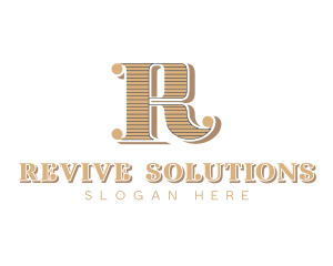 Elegant Luxury Boutique Letter R logo design