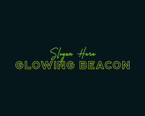 Neon Glow Business logo design