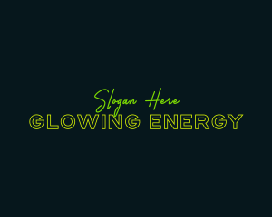 Neon Glow Business logo design