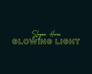 Neon Glow Business logo design