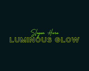 Neon Glow Business logo design