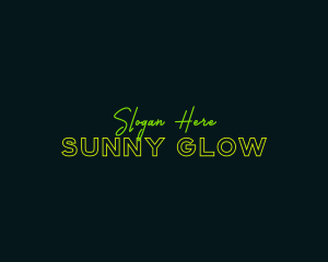 Neon Glow Business logo design