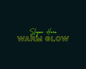 Neon Glow Business logo design