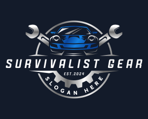 Automotive Wrench Car logo design