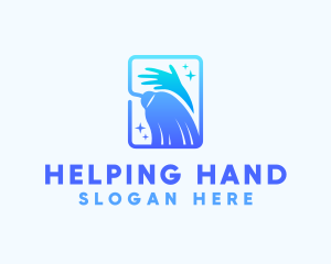 Cleaning Hand Broom logo design