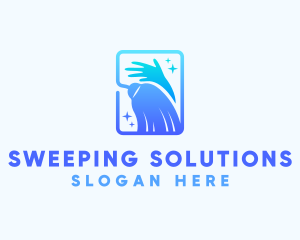 Cleaning Hand Broom logo design