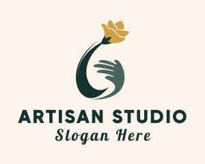 Hand Flower Spa logo design