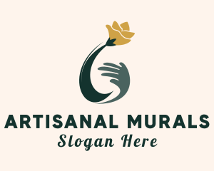 Hand Flower Spa logo design