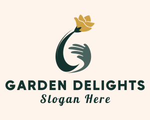 Hand Flower Spa logo design