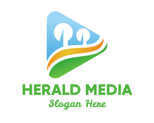 Park Landscape Media logo design