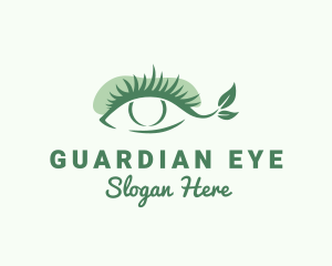 Natural Leaf Eyelash logo design