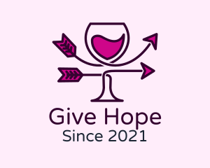 Wine Glass Arrow logo
