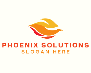 Phoenix Bird Flame logo