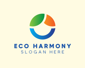 Modern Eco Circle logo design