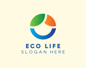 Modern Eco Circle logo design