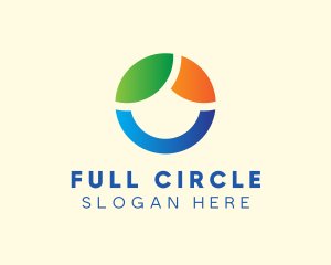 Modern Eco Circle logo design