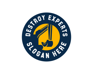 Excavation Industrial Machinery logo design