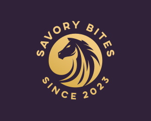 Golden Stallion Horse logo