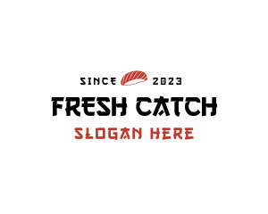 Sushi Bar Wordmark logo