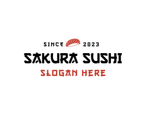 Sushi Bar Wordmark logo design