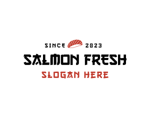 Sushi Bar Wordmark logo