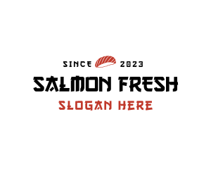 Sushi Bar Wordmark logo design