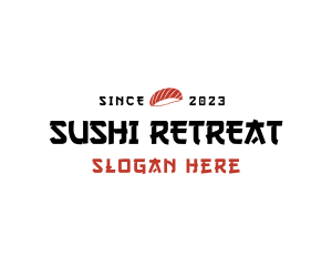 Sushi Bar Wordmark logo design