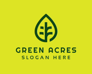 Green Leaf Nature logo design