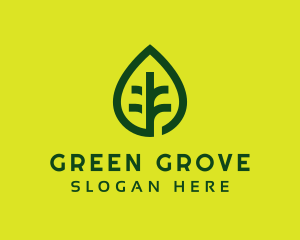 Green Leaf Nature logo design