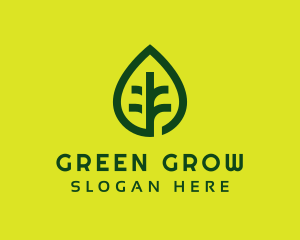 Green Leaf Nature logo design