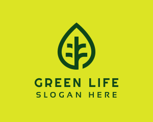 Green Leaf Nature logo design