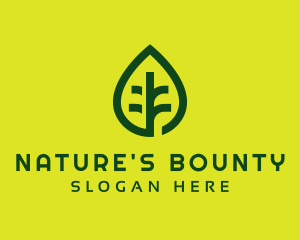 Green Leaf Nature logo design