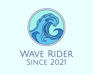 Tidal Ocean Wave Surfing logo