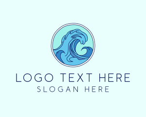 Tidal Ocean Wave Surfing logo