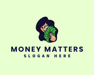 Cash Woman Money logo design