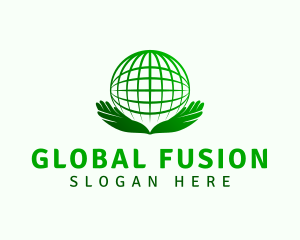 Global Support Hand logo design