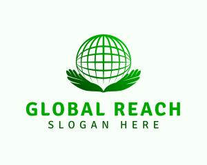 Global Support Hand logo design