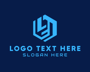 Hexagon Tech Letter L logo