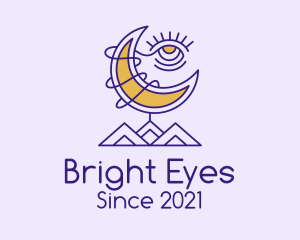 Psychic Eye Moon logo design