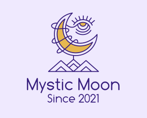 Psychic Eye Moon logo design