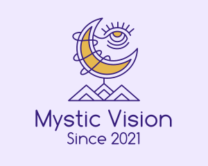 Psychic Eye Moon logo design