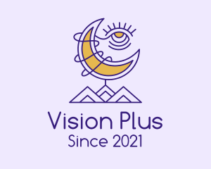 Psychic Eye Moon logo design